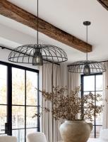 One Light Pendant by Z-Lite - Valencia Collection, Matte Black Finish - 623P24-MB