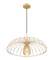 One Light Pendant by Z-Lite - Valencia Collection, Modern Gold Finish - 623P24-MGLD