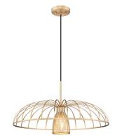 One Light Pendant by Z-Lite - Valencia Collection, Modern Gold Finish - 623P24-MGLD
