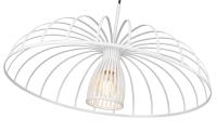 One Light Pendant by Z-Lite - Valencia Collection, Texture White Finish - 623P24-TXWH