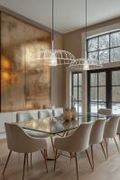 One Light Pendant by Z-Lite - Valencia Collection, Texture White Finish - 623P24-TXWH