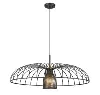 One Light Pendant by Z-Lite - Valencia Collection, Matte Black Finish - 623P35-MB