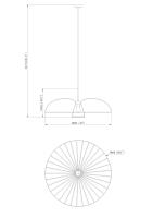 One Light Pendant by Z-Lite - Valencia Collection, Matte Black Finish - 623P35-MB