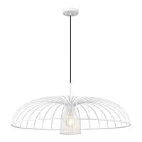 One Light Pendant by Z-Lite - Valencia Collection, Texture White Finish - 623P35-TXWH