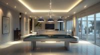 Three Light Billiard by Z-Lite - Melange Collection, Brushed Nickel Finish - 725-3BN-D13MB