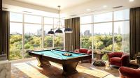 Three Light Billiard by Z-Lite - Melange Collection, Heritage Brass Finish - 725-3HBR-D12MB+HBR