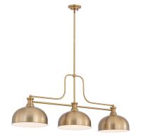 Three Light Billiard by Z-Lite - Melange Collection, Heritage Brass Finish - 725-3HBR-D13HBR