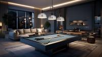 Three Light Billiard by Z-Lite - Melange Collection, Matte Black Finish - 725-3MB-D13BN