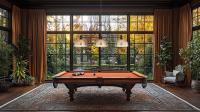 Three Light Billiard by Z-Lite - Melange Collection, Matte Black Finish - 725-3MB-D13HBR