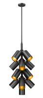 17 Light Chandelier by Z-Lite - Lumina Collection, Matte Black Finish - 7520-17MB