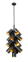 17 Light Chandelier by Z-Lite - Lumina Collection, Matte Black Finish - 7520-17MB