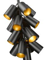 17 Light Chandelier by Z-Lite - Lumina Collection, Matte Black Finish - 7520-17MB