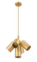 Five Light Chandelier by Z-Lite - Lumina Collection, Modern Gold Finish - 7520-5MGLD