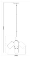 Five Light Chandelier by Z-Lite - Lumina Collection, Modern Gold Finish - 7520-5MGLD