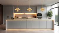 Five Light Chandelier by Z-Lite - Lumina Collection, Modern Gold Finish - 7520-5MGLD