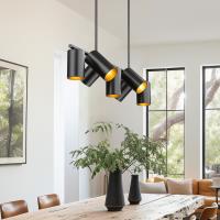 Seven Light Linear Chandelier by Z-Lite - Lumina Collection, Matte Black Finish - 7520-7L-MB