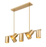 Seven Light Linear Chandelier by Z-Lite - Lumina Collection, Modern Gold Finish - 7520-7L-MGLD
