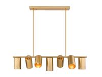 Seven Light Linear Chandelier by Z-Lite - Lumina Collection, Modern Gold Finish - 7520-7L-MGLD