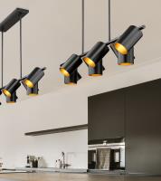 Nine Light Linear Chandelier by Z-Lite - Lumina Collection, Matte Black Finish - 7520-9L-MB