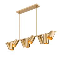 Nine Light Linear Chandelier by Z-Lite - Lumina Collection, Modern Gold Finish - 7520-9L-MGLD