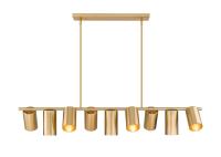Nine Light Linear Chandelier by Z-Lite - Lumina Collection, Modern Gold Finish - 7520-9L-MGLD