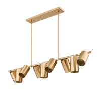 Nine Light Linear Chandelier by Z-Lite - Lumina Collection, Modern Gold Finish - 7520-9L-MGLD