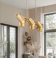 Nine Light Linear Chandelier by Z-Lite - Lumina Collection, Modern Gold Finish - 7520-9L-MGLD