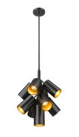 Nine Light Chandelier by Z-Lite - Lumina Collection, Matte Black Finish - 7520-9MB