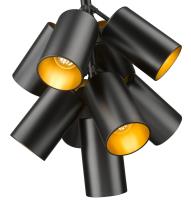 Nine Light Chandelier by Z-Lite - Lumina Collection, Matte Black Finish - 7520-9MB