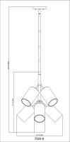 Nine Light Chandelier by Z-Lite - Lumina Collection, Matte Black Finish - 7520-9MB