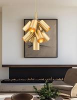 Nine Light Chandelier by Z-Lite - Lumina Collection, Modern Gold Finish - 7520-9MGLD