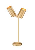 Two Light Table Lamp by Z-Lite - Lumina Collection, Modern Gold Finish - 7520TL-MGLD