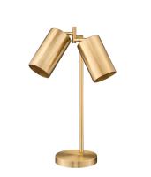 Two Light Table Lamp by Z-Lite - Lumina Collection, Modern Gold Finish - 7520TL-MGLD