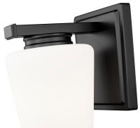 One Light Wall Sconce by Z-Lite - Nextra Collection, Matte Black Finish - 7703-1S-MB
