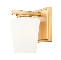 One Light Wall Sconce by Z-Lite - Nextra Collection, Modern Gold Finish - 7703-1S-MGLD
