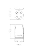 One Light Wall Sconce by Z-Lite - Nextra Collection, Modern Gold Finish - 7703-1S-MGLD