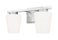 Two Light Vanity by Z-Lite - Nextra Collection, Brushed Nickel Finish - 7703-2V-BN