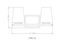 Two Light Vanity by Z-Lite - Nextra Collection, Matte Black Finish - 7703-2V-MB