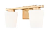 Two Light Vanity by Z-Lite - Nextra Collection, Modern Gold Finish - 7703-2V-MGLD