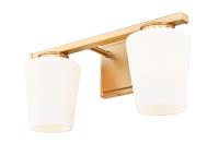 Two Light Vanity by Z-Lite - Nextra Collection, Modern Gold Finish - 7703-2V-MGLD