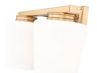 Two Light Vanity by Z-Lite - Nextra Collection, Modern Gold Finish - 7703-2V-MGLD