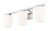 Three Light Vanity by Z-Lite - Nextra Collection, Chrome Finish - 7703-3V-CH