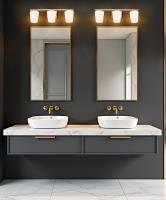 Three Light Vanity by Z-Lite - Nextra Collection, Modern Gold Finish - 7703-3V-MGLD