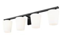 Four Light Vanity by Z-Lite - Nextra Collection, Matte Black Finish - 7703-4V-MB