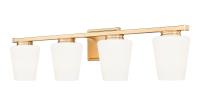 Four Light Vanity by Z-Lite - Nextra Collection, Modern Gold Finish - 7703-4V-MGLD