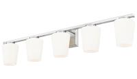 Five Light Vanity by Z-Lite - Nextra Collection, Brushed Nickel Finish - 7703-5V-BN