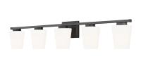 Five Light Vanity by Z-Lite - Nextra Collection, Matte Black Finish - 7703-5V-MB
