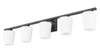 Five Light Vanity by Z-Lite - Nextra Collection, Matte Black Finish - 7703-5V-MB