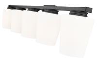 Five Light Vanity by Z-Lite - Nextra Collection, Matte Black Finish - 7703-5V-MB