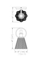 One Light Wall Sconce by Z-Lite - Auden Collection, Brushed Nickel Finish - 7704-1S-BN